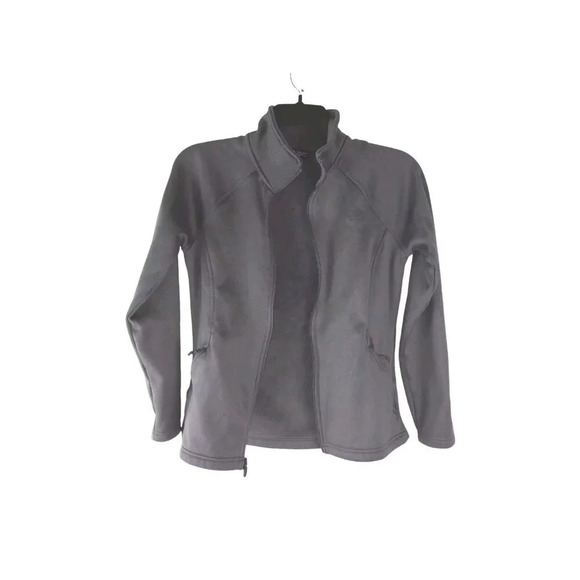 The North Face Womens Jacket Gray Fleece Full Zip Stretch Outdoor Size M - Picture 3 of 12
